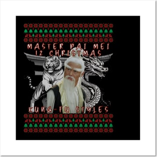 Master Pai Mei Christmas Kung Fu T-Shirt Posters and Art